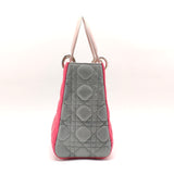 Tricolor Lady Dior Bag Cannage Quilt Lambskin Medium