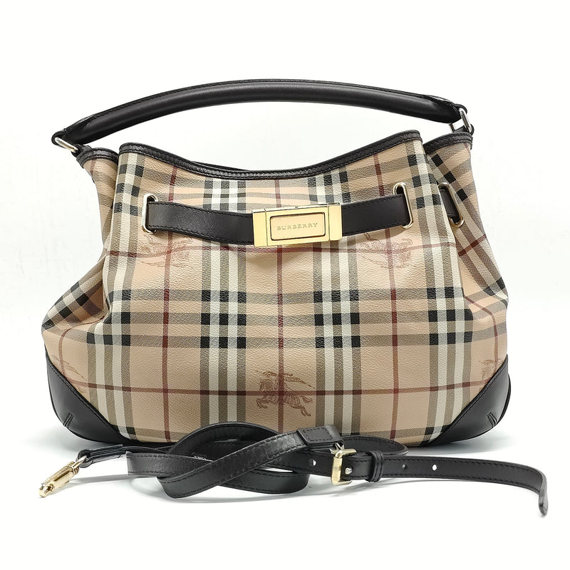 Willenmore Convertible Hobo Haymarket Coated Canvas and Leather