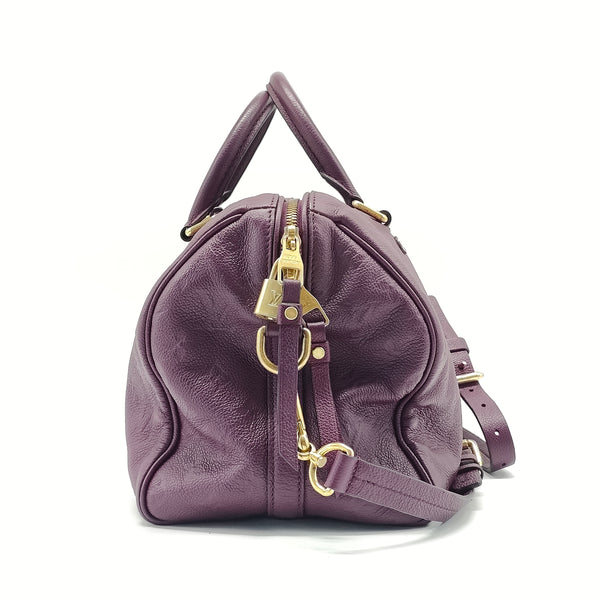 Speedy Bandouliere Bag Monogram Empreinte Leather 30