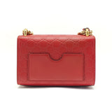 Guccissima Small Padlock Shoulder Bag Hibiscus Red