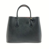 Cuir Double Tote Saffiano Leather Large