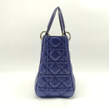 Lady Dior Bag Cannage Quilt Patent Medium