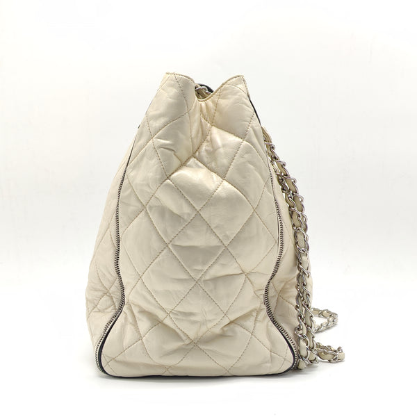 North South Mademoiselle Lock Tote Quilted Calfskin