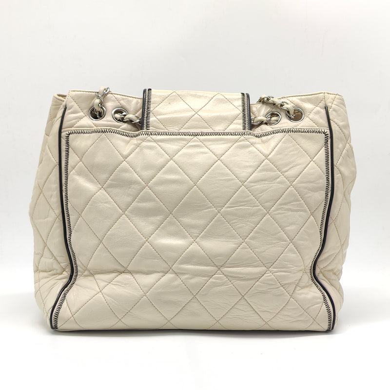 North South Mademoiselle Lock Tote Quilted Calfskin