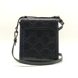 Flap Crossbody Bag GG Embossed Perforated Leather