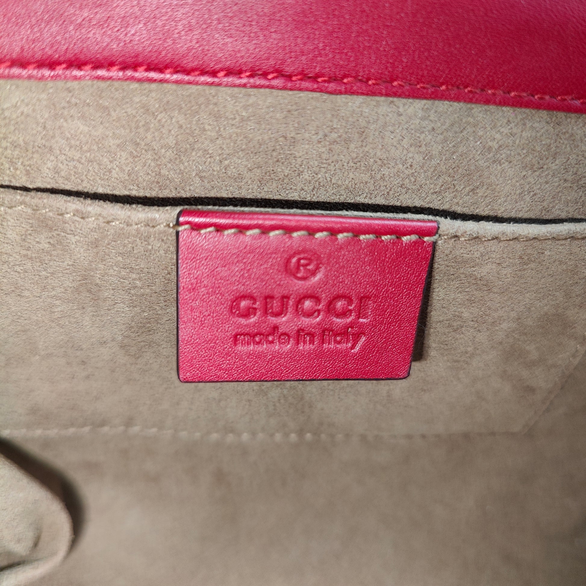 Padlock Shoulder Bag GG Coated Canvas and Leather