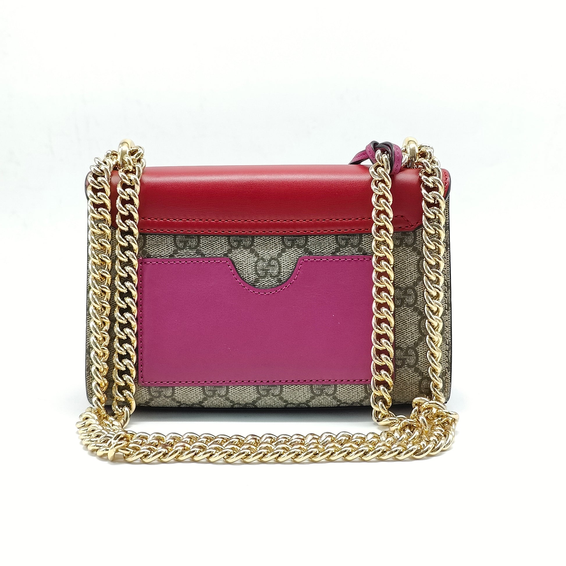 Padlock Shoulder Bag GG Coated Canvas and Leather