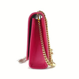 Pink Smooth Leather Medium Kate Tassel Bag