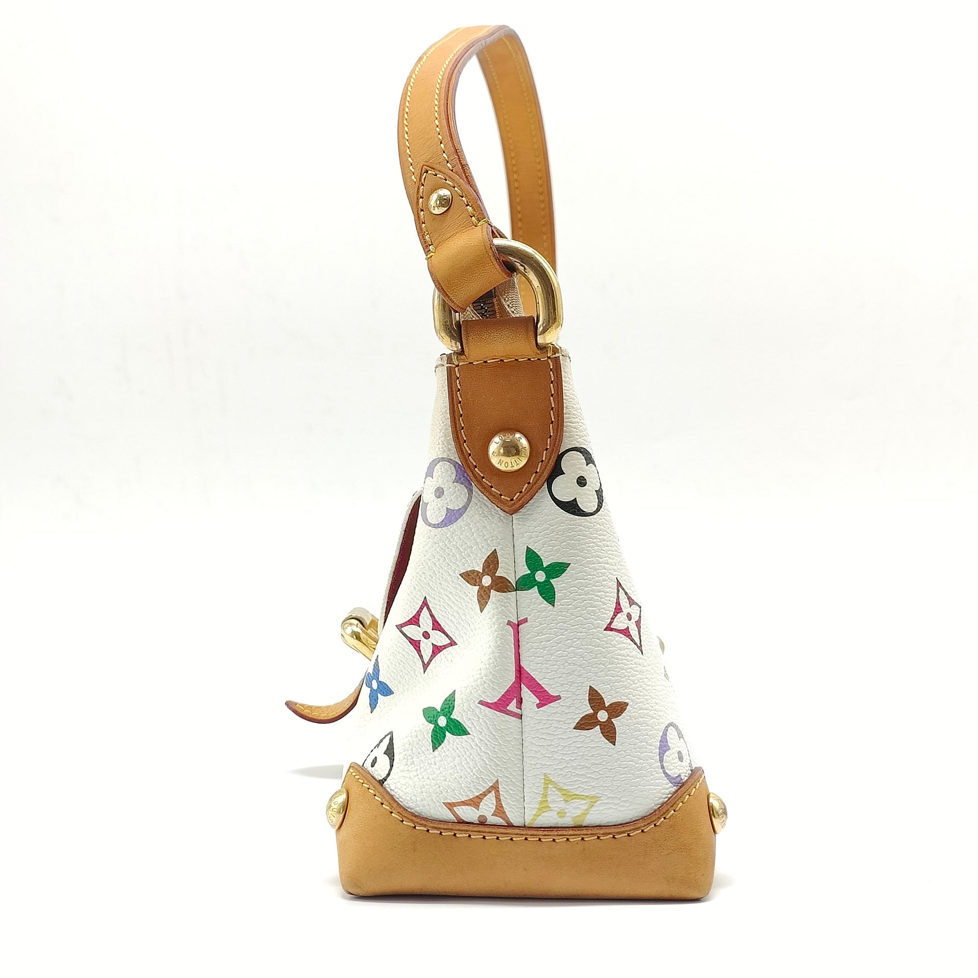 Vintage Louis Vuitton Eliza White Multicolor Monogram Canvas Shoulder Bag