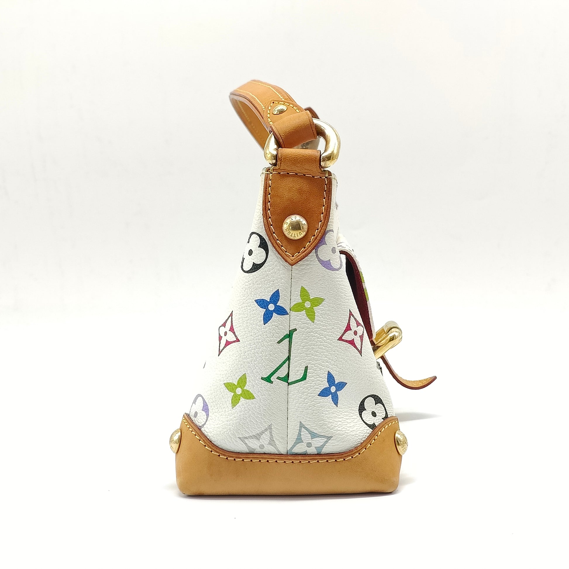 Vintage Louis Vuitton Eliza White Multicolor Monogram Canvas Shoulder Bag