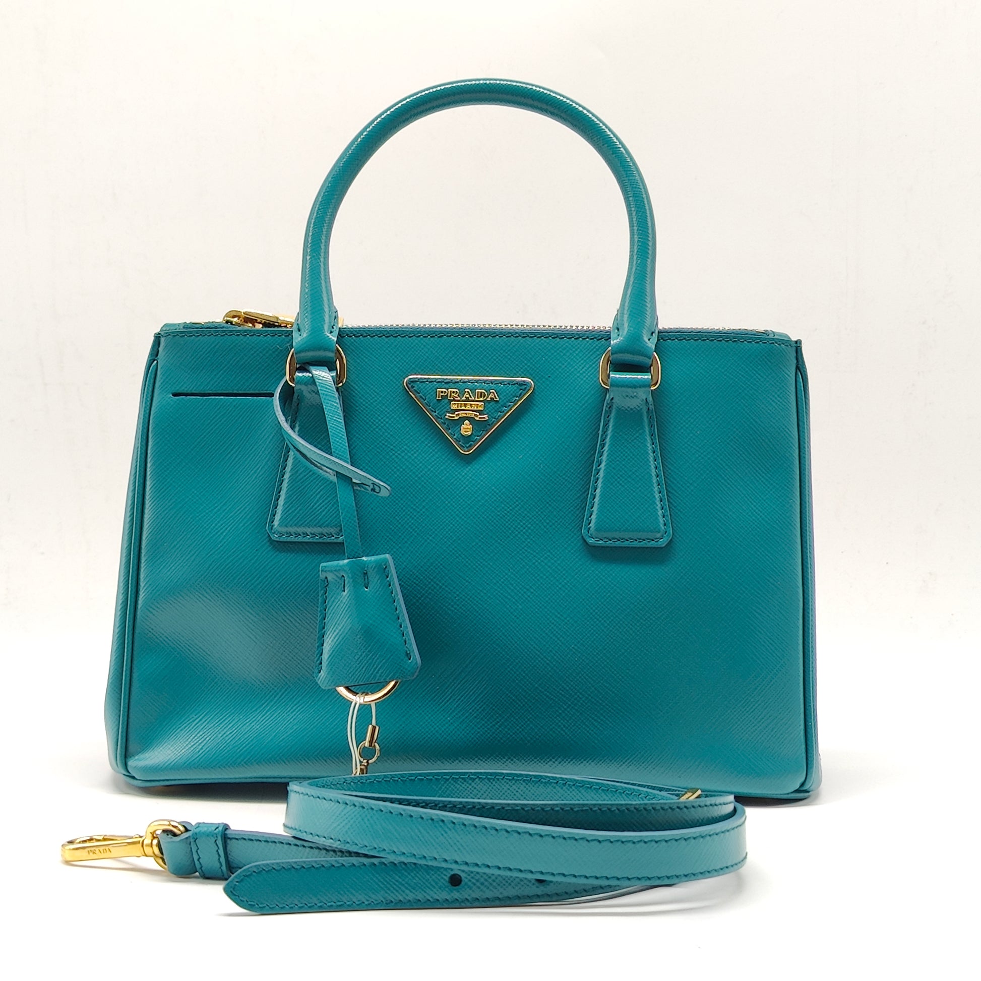 Galleria Double Zip Tote Saffiano Leather