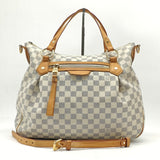 Damier Azur Evora MM Shoulder Handbag