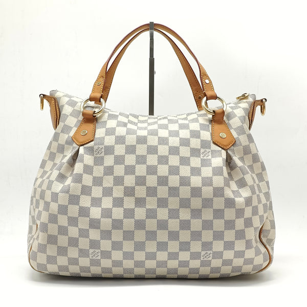 Damier Azur Evora MM Shoulder Handbag