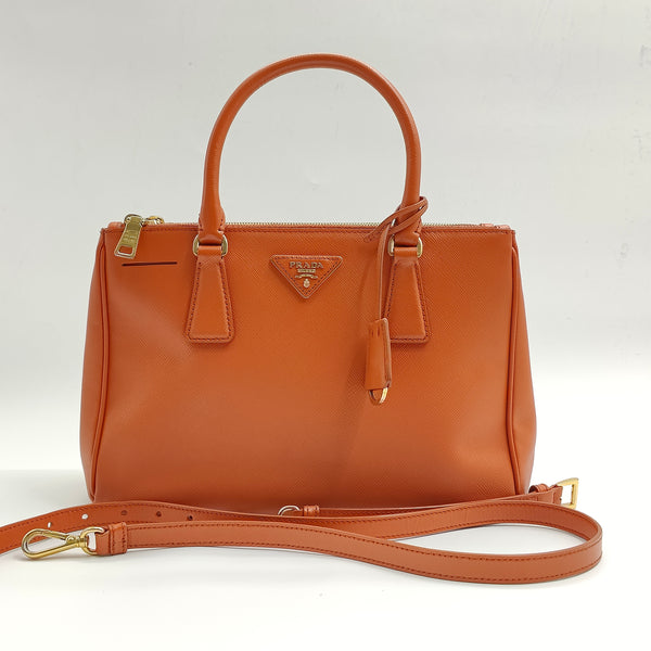 Galleria Double Zip Tote Saffiano Leather Medium