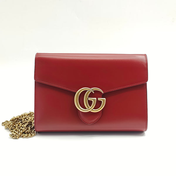 GG Marmont Chain Wallet Leather Mini