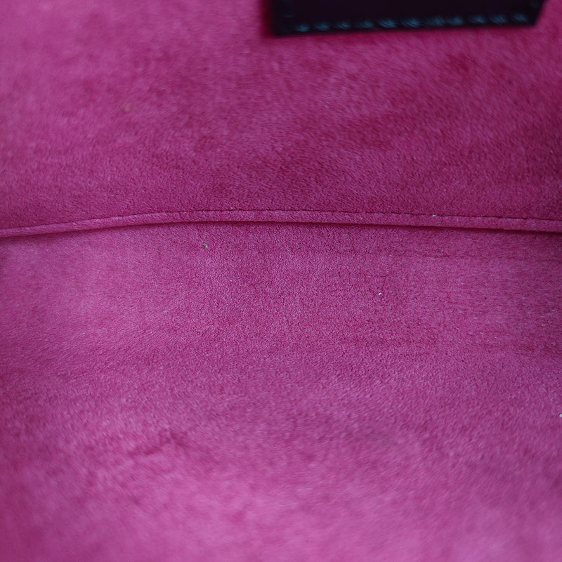 Epi Pochette Felicie Black Hot Pink