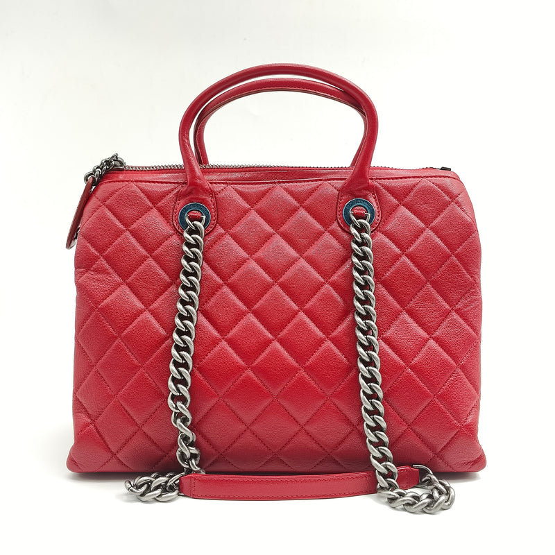 Boy Chained Tote Quilted Calfskin Medium