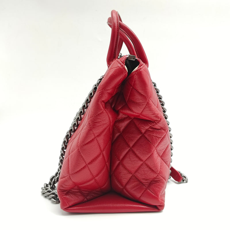 Boy Chained Tote Quilted Calfskin Medium