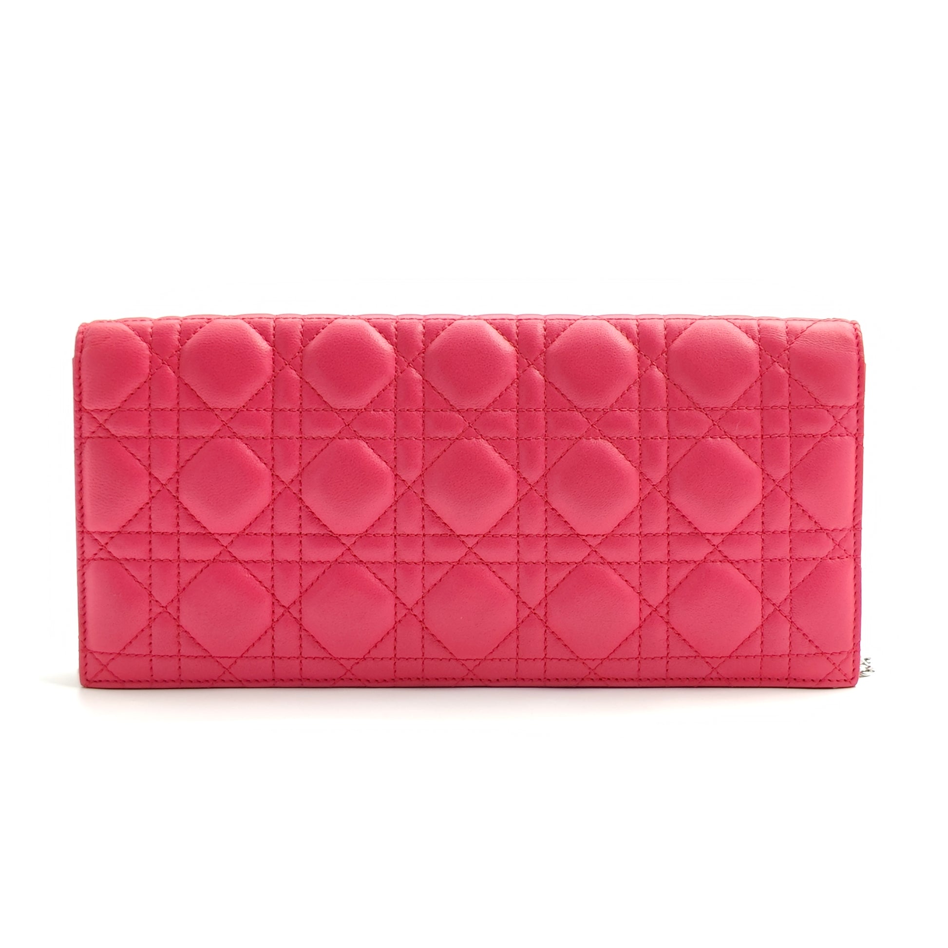 Lady Dior Clutch on Chain Cannage Quilt Patent