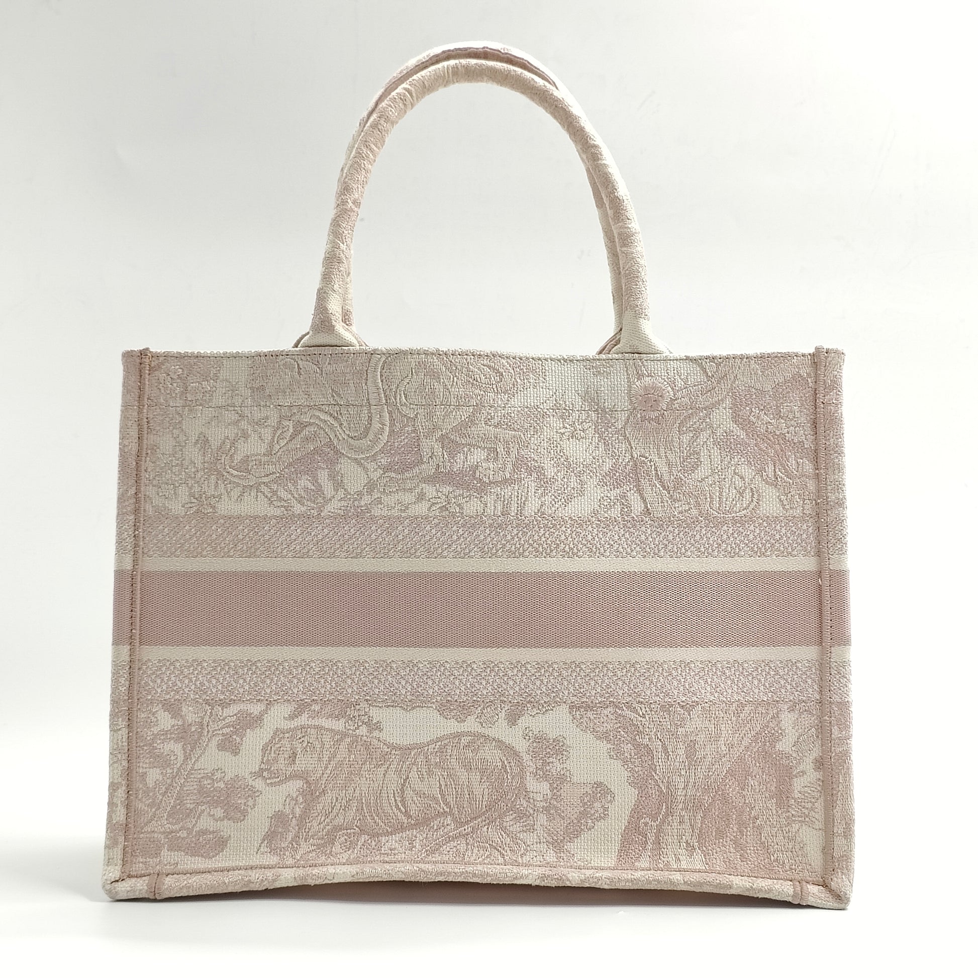 Book Tote Embroidered Canvas