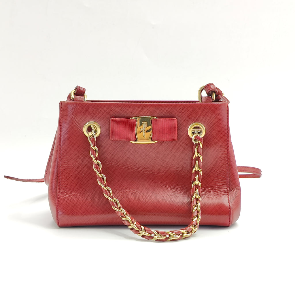 Printed Calfskin Mini Melike Shoulder Bag