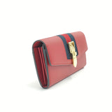 Sylvie Red Leather Continental Wallet