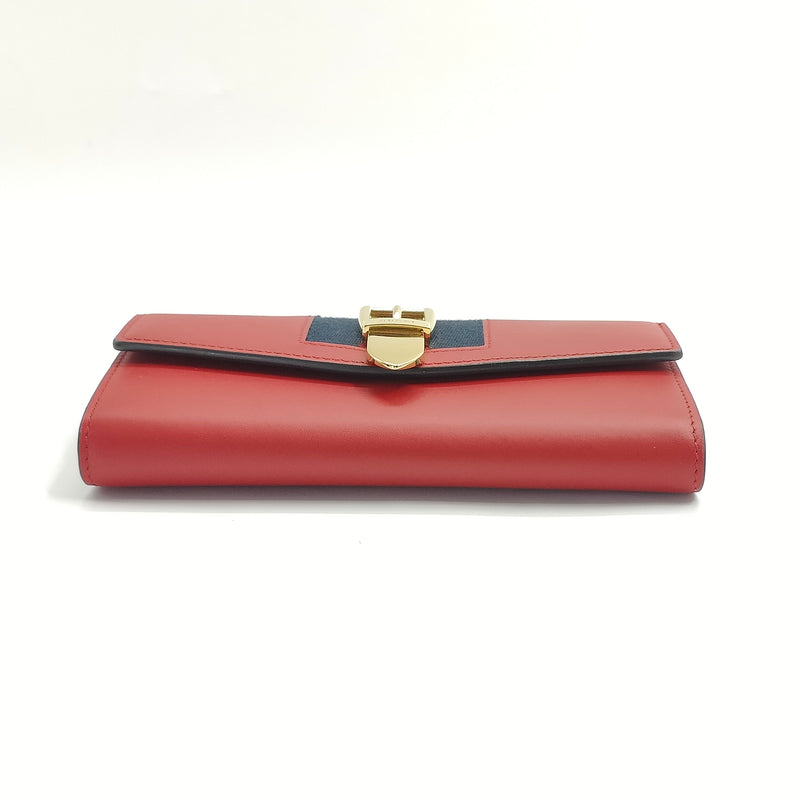 Sylvie Red Leather Continental Wallet