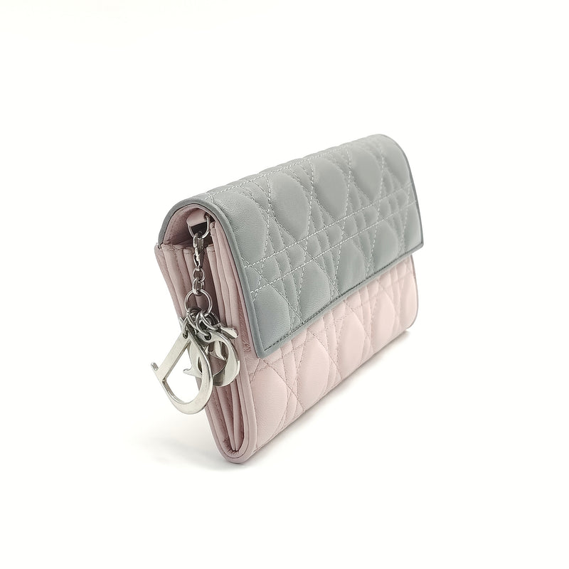 Lady Dior Wallet Cannage Quilt Lambskin