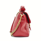 GG Marmont Top Handle Flap Bag Matelasse Leather