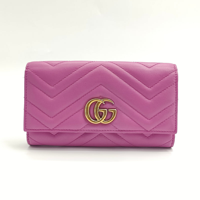 GG Marmont Continental Wallet Matelasse Leather