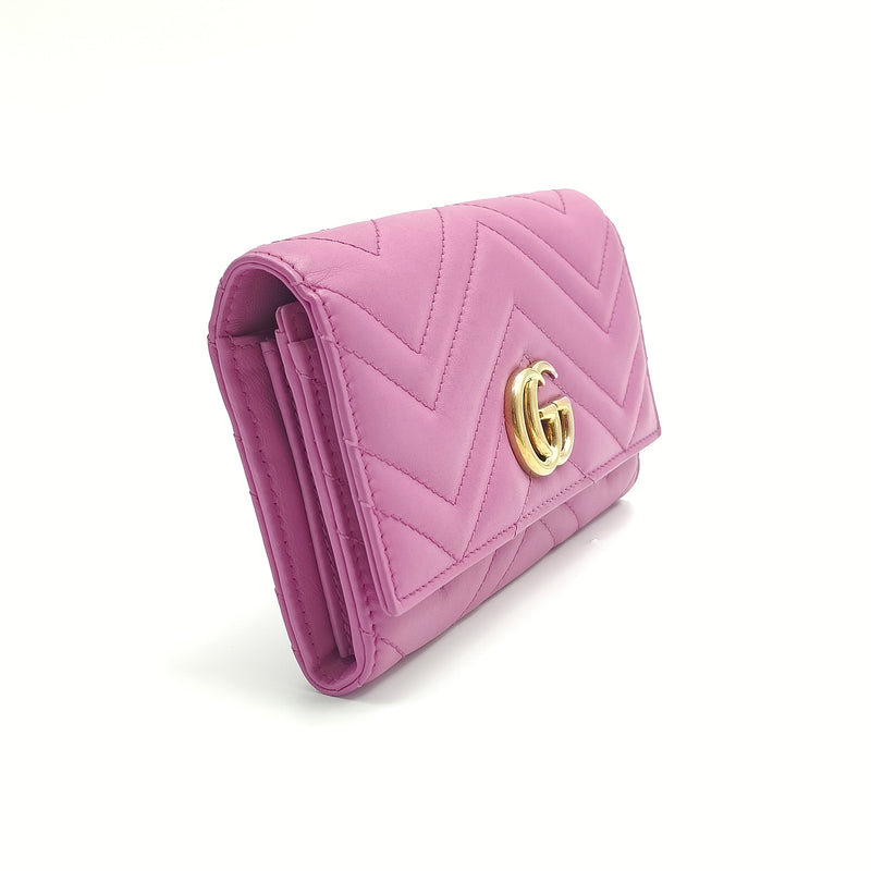 GG Marmont Continental Wallet Matelasse Leather