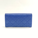 Midnight Blue Cannage Quilted Lambskin Leather Large Miss Dior Pouch Bag