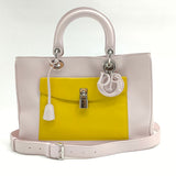 Diorissimo Pocket Tote Leather Medium Yellow