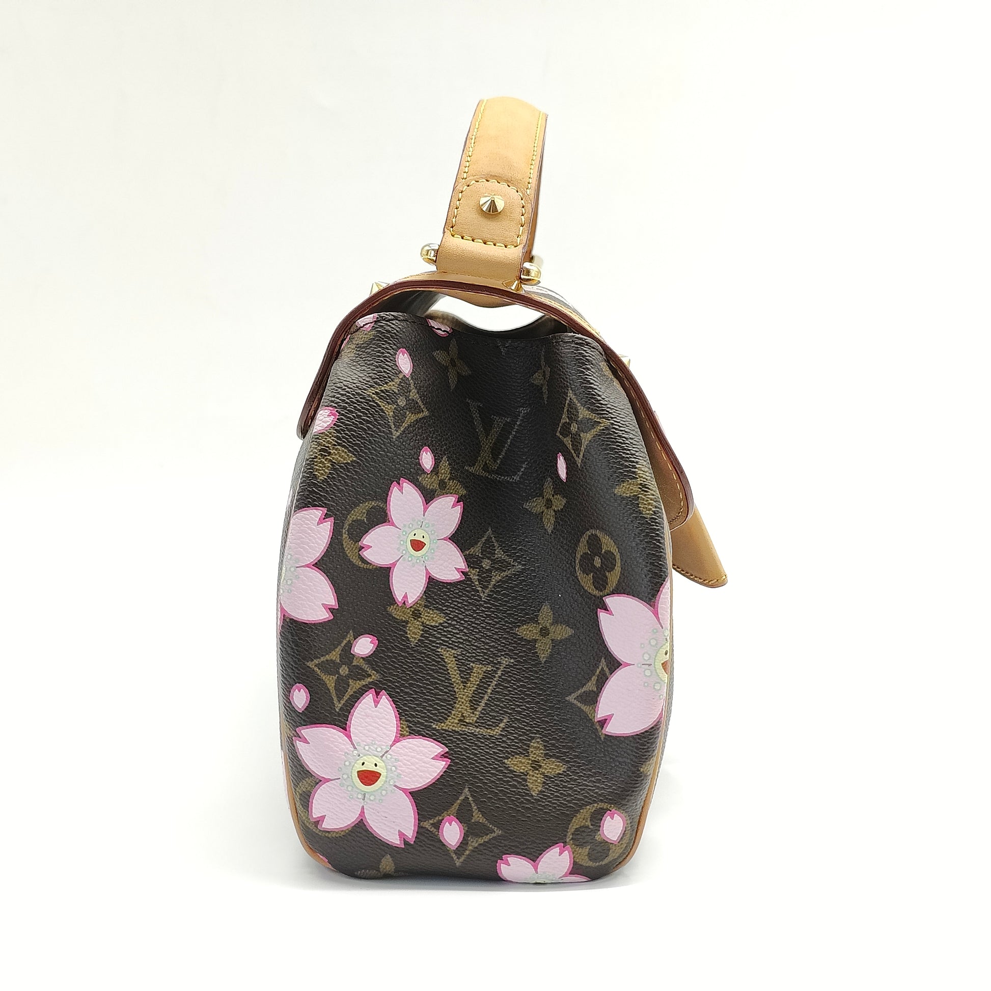 Monogram Cherry Blossom Sac Retro Bag Brown