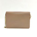 Monochrome Chain Flap Bag Saffiano Leather Small