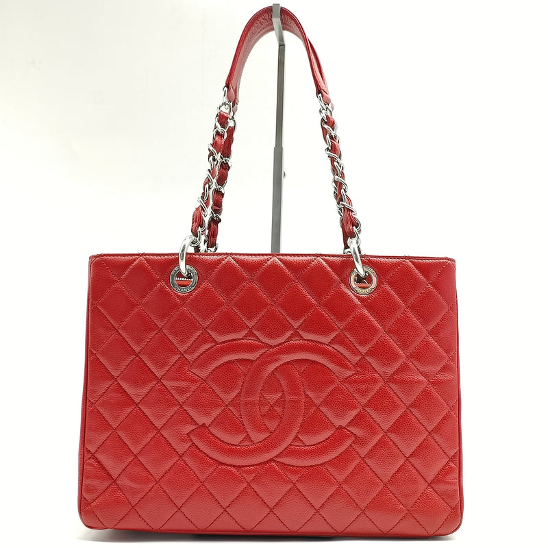 Grand Shopping Tote Quilted Caviar