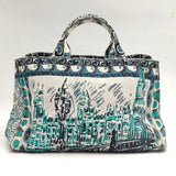 Prada Multicolor Printed Canapa Canvas Tote