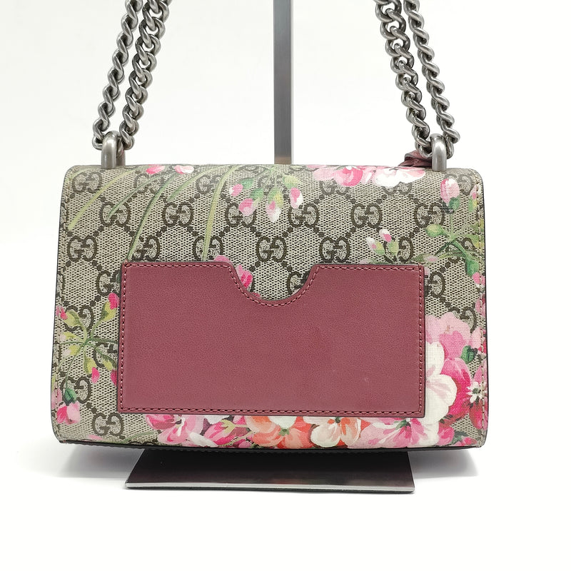 Padlock Shoulder Bag Blooms Print GG Coated Canvas Small