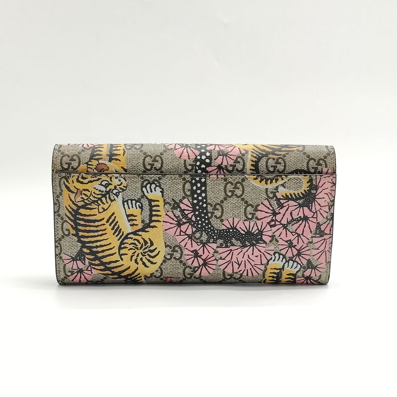 Continental Wallet Bengal Print GG Coated Canvas