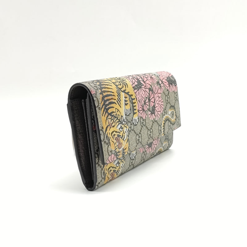 Continental Wallet Bengal Print GG Coated Canvas