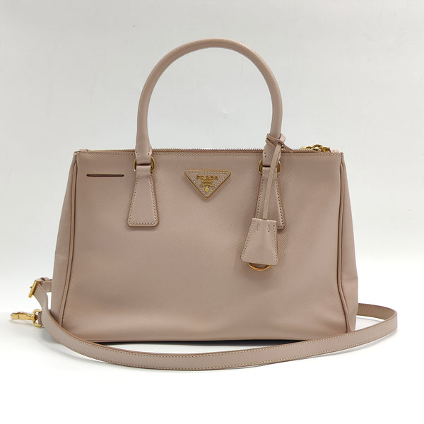 Double Zip Lux Tote Saffiano Leather