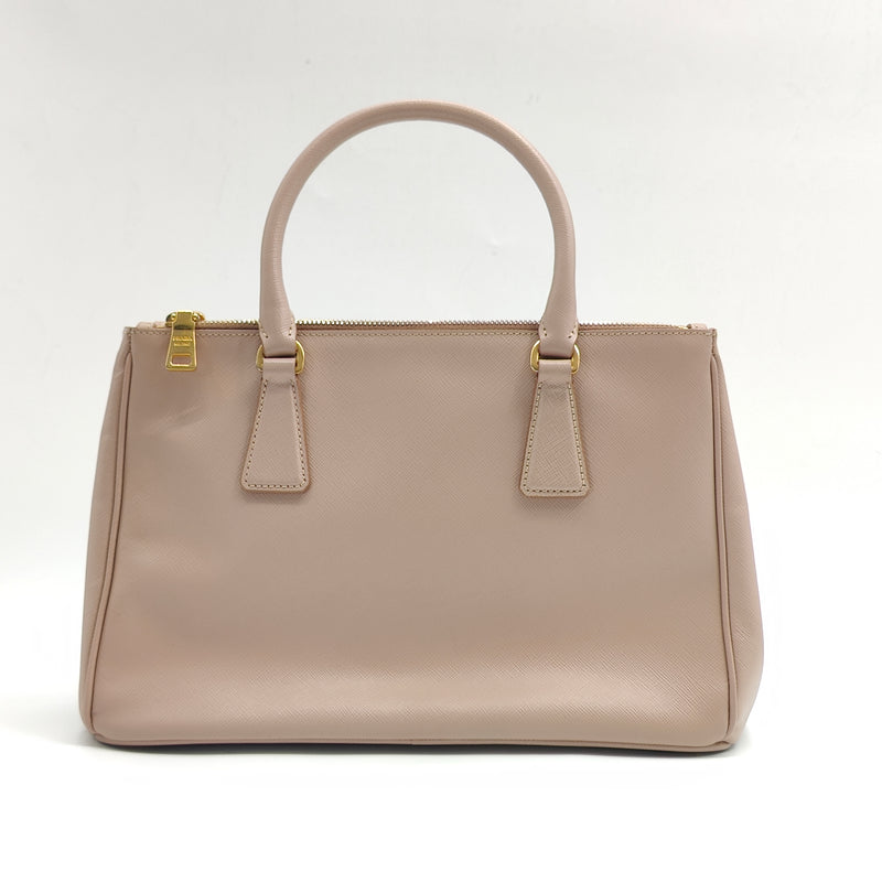 Double Zip Lux Tote Saffiano Leather