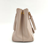 Double Zip Lux Tote Saffiano Leather