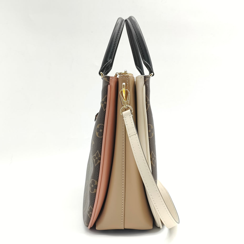 Millefeuille Handbag Monogram Canvas and Leather