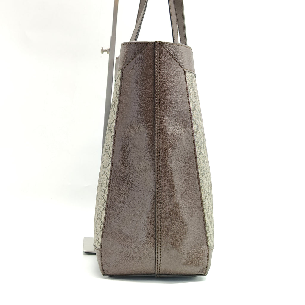 Ophidia Soft Open Tote GG Coated Canvas East West