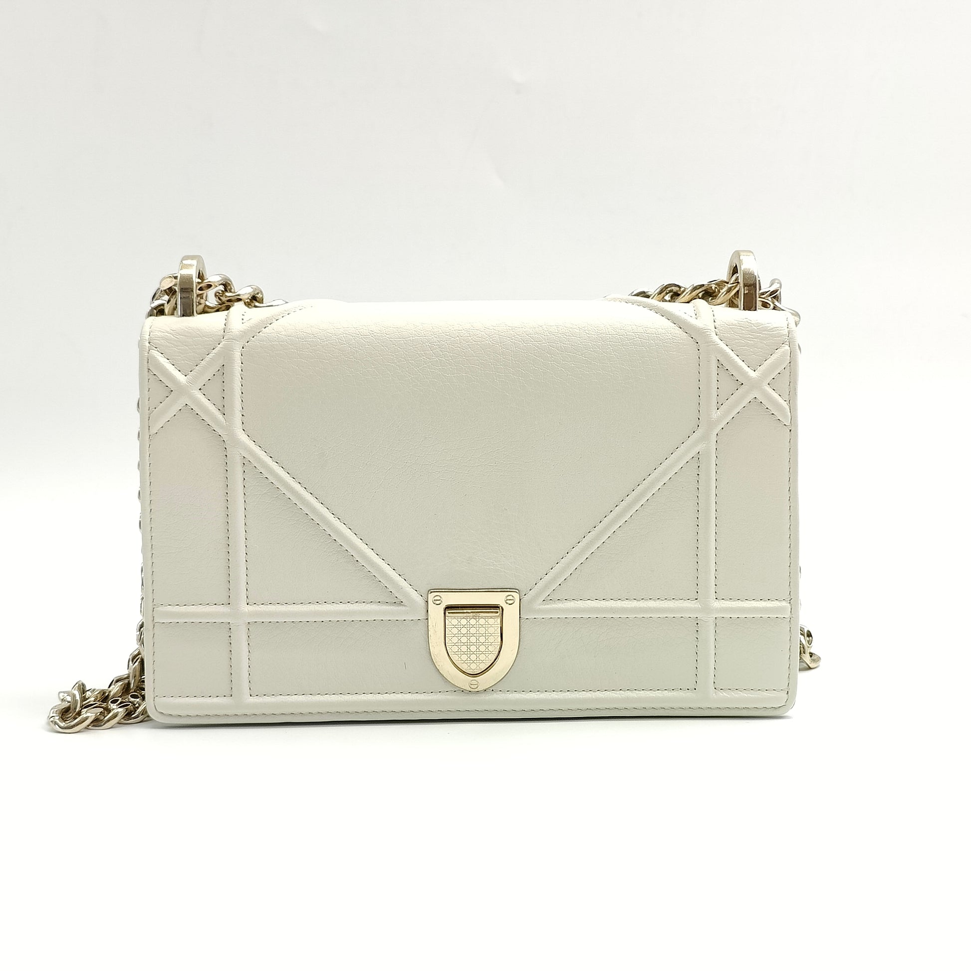 Diorama Flap Bag Grained Calfskin Small