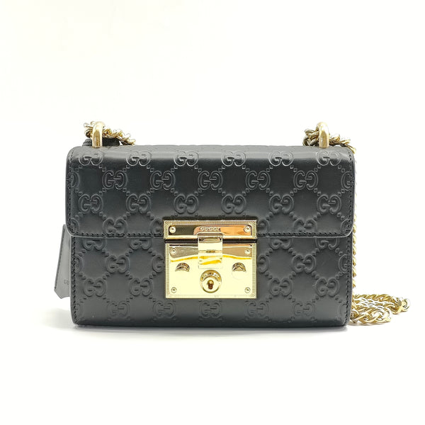 GG Signature Small Padlock Shoulder Bag