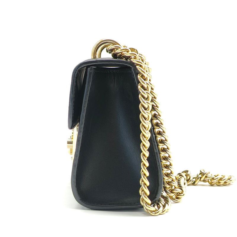 GG Signature Small Padlock Shoulder Bag