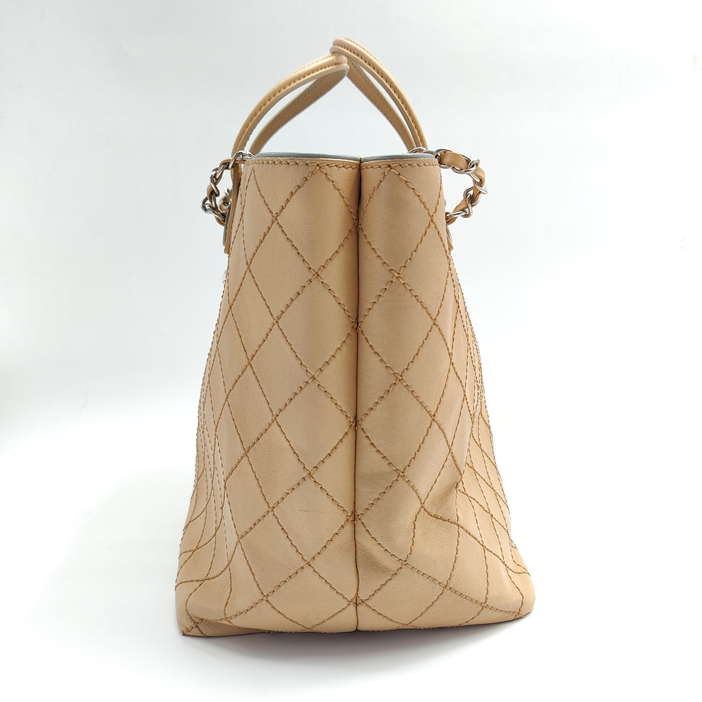 CC Shopping Tote Stitched Calfskin Medium