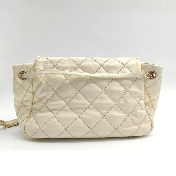 Lambskin Retro Chain Accordion Flap Bag